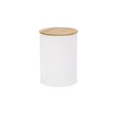 Lata Porta Mantimentos Para Açúcar Canister Branco - Ela Decora